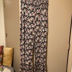 Floral flare/ruffle jumpsuit. Loved it but too long for me